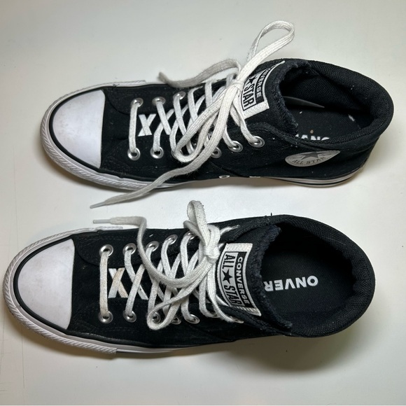 Converse Chuck Taylor All Star Madison Women's 9.5 Mid-Top Sneaker Black/White - Picture 15 of 15